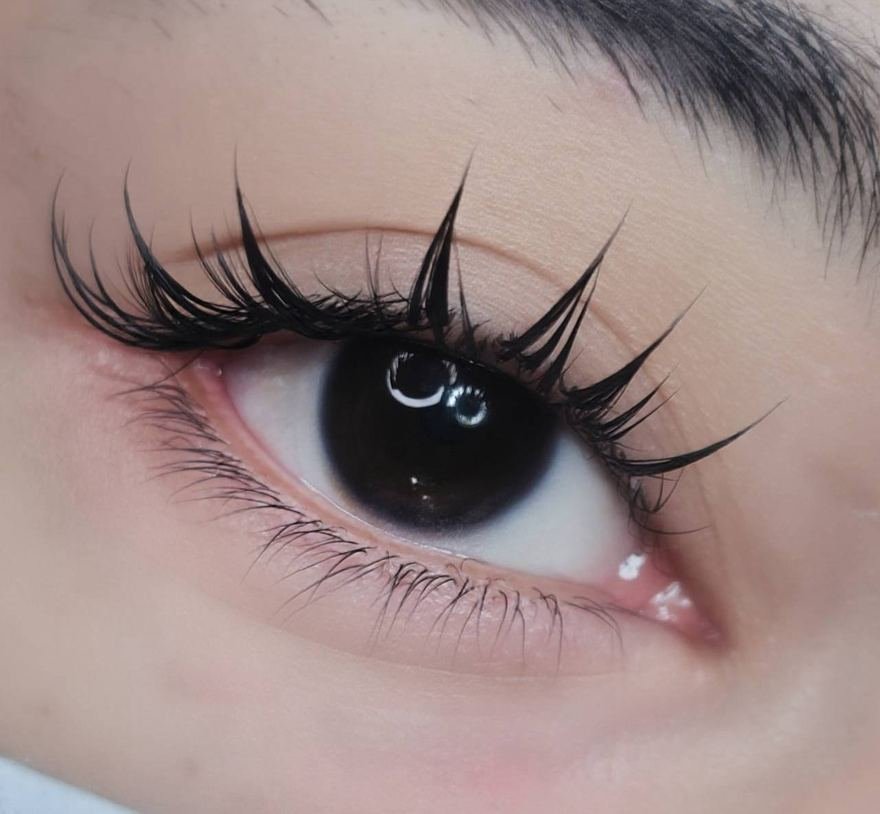 Anime lash extensions, client result 3 at Léora Lash Studio Bangkok